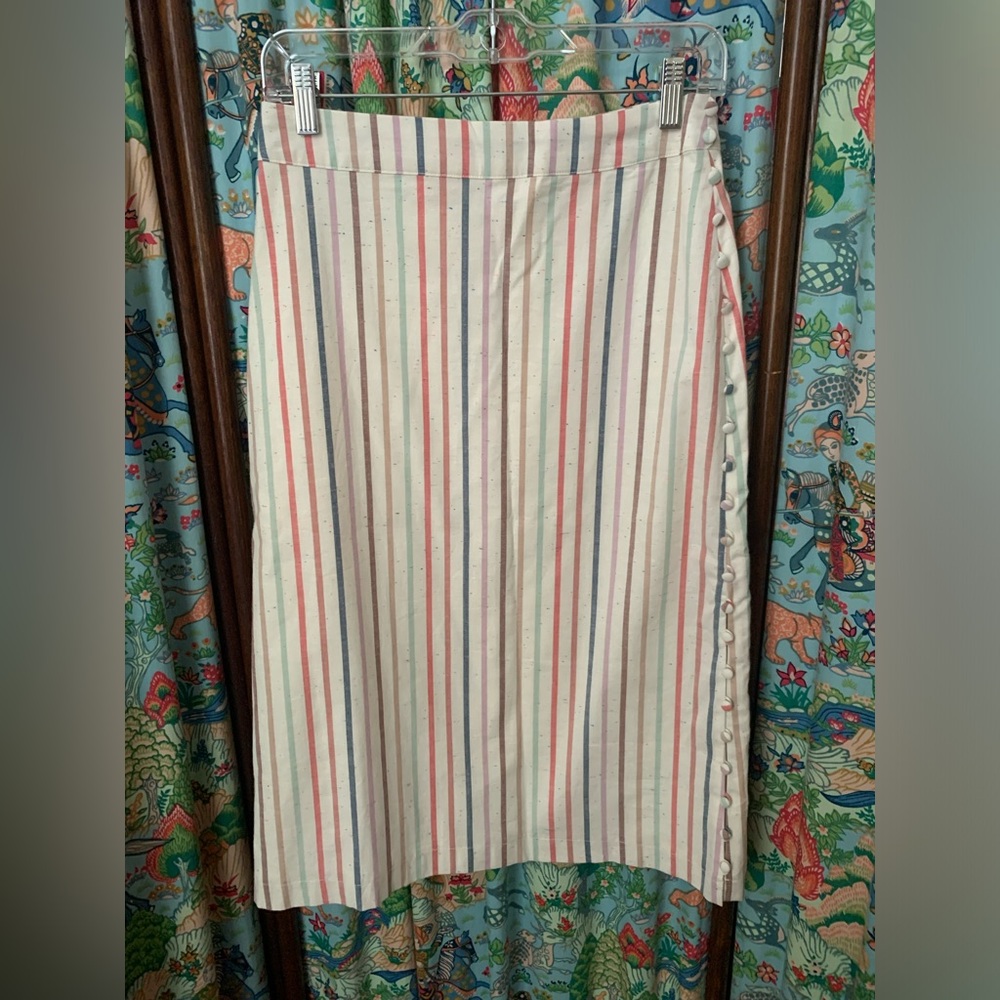 Madewell Multicolor Striped Pencil Skirt